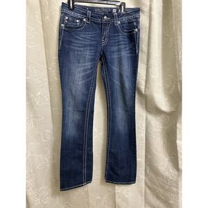 Miss Me‎ Jeans Womens 30 Blue Bootcut Dark Wash Denim Capsule Everyday Casual